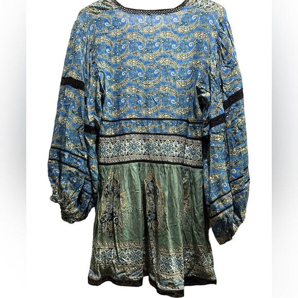 FREE PEOPLE Luna Scarf Print Tunic Size Small - Picture 7 of 8